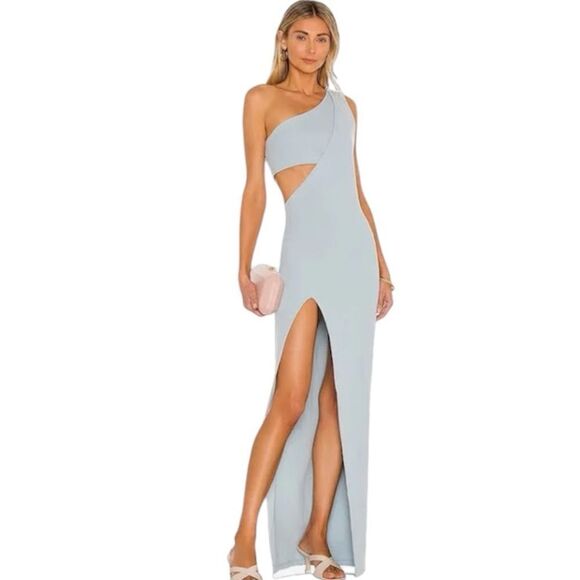 NWT Atoir Revolve TIME STANDS STILL SLEEVELESS Maxi DRESS POWDER BLUE Size 4 - Picture 1 of 13